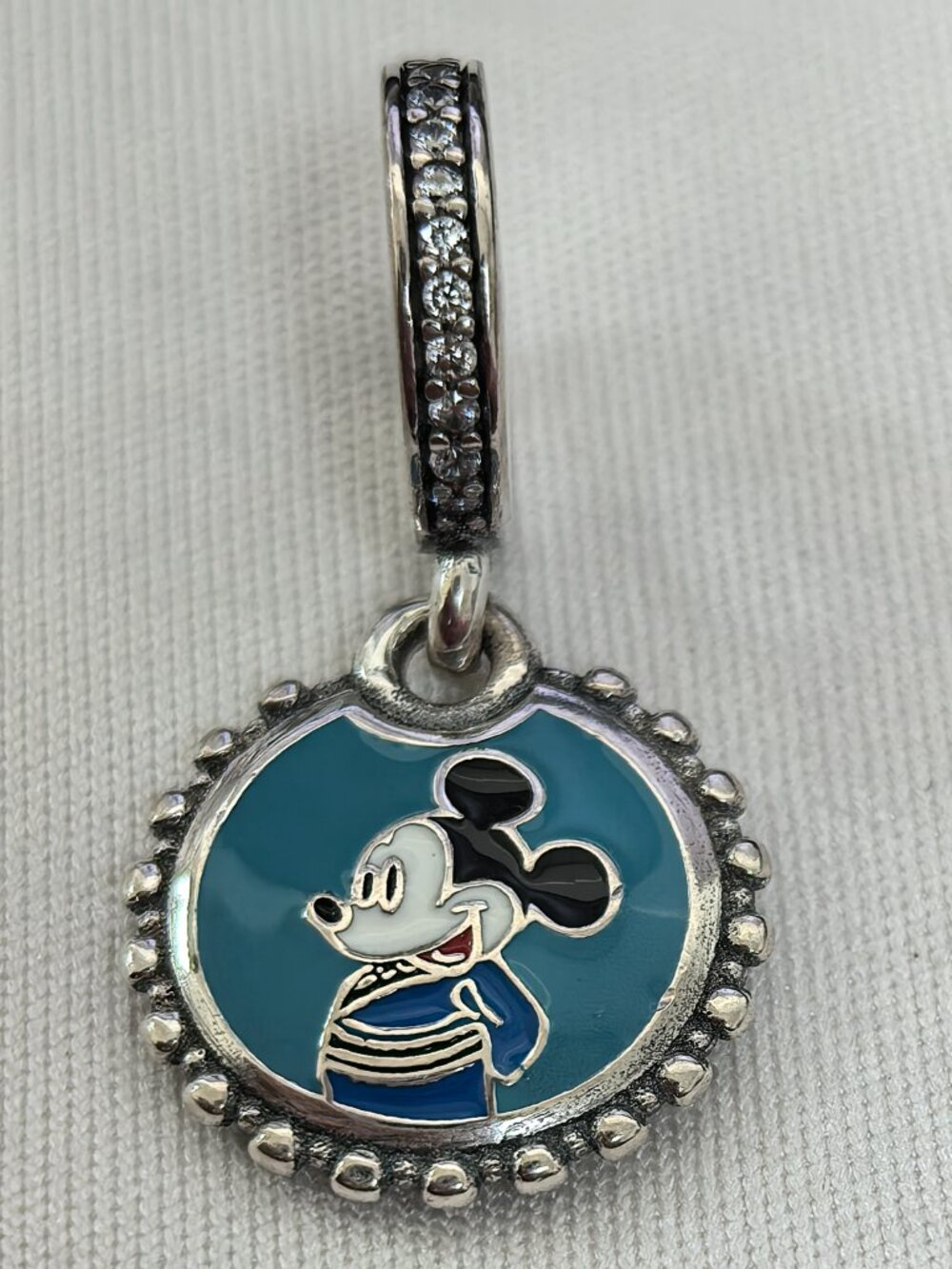Pandora EPCOT Japan World Showcase Button Charm Pendant, S925 Silver Jewelry